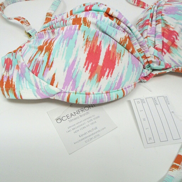 OCEANFRONT MULTI COLOR BIKINI SZ MED - Picture 3 of 4